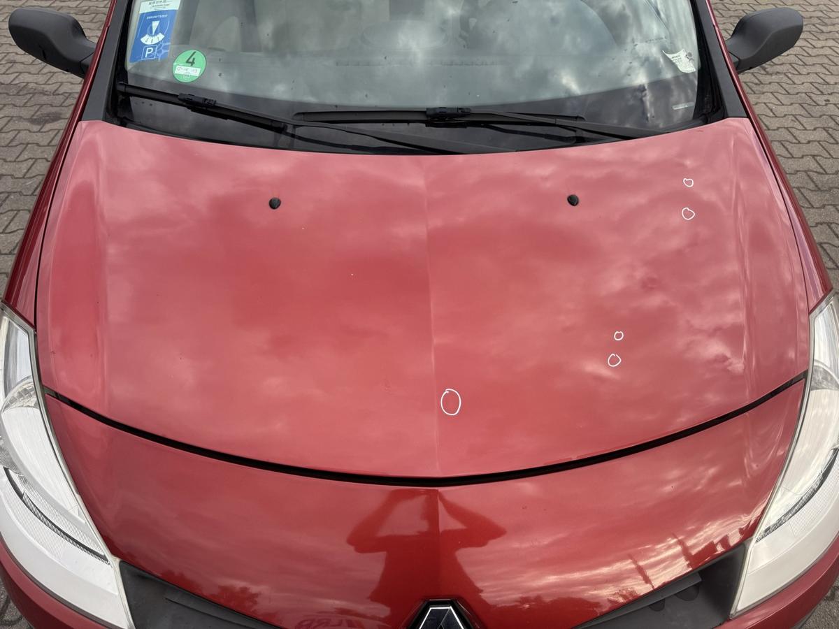 Renault Clio 3 original Motorhaube TEB76 red of fire Bj.2005